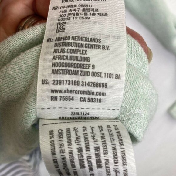 Abercrombie‎ Kids 2 Piece Green Top Size 15/16 RN 75654 - Picture 4 of 8